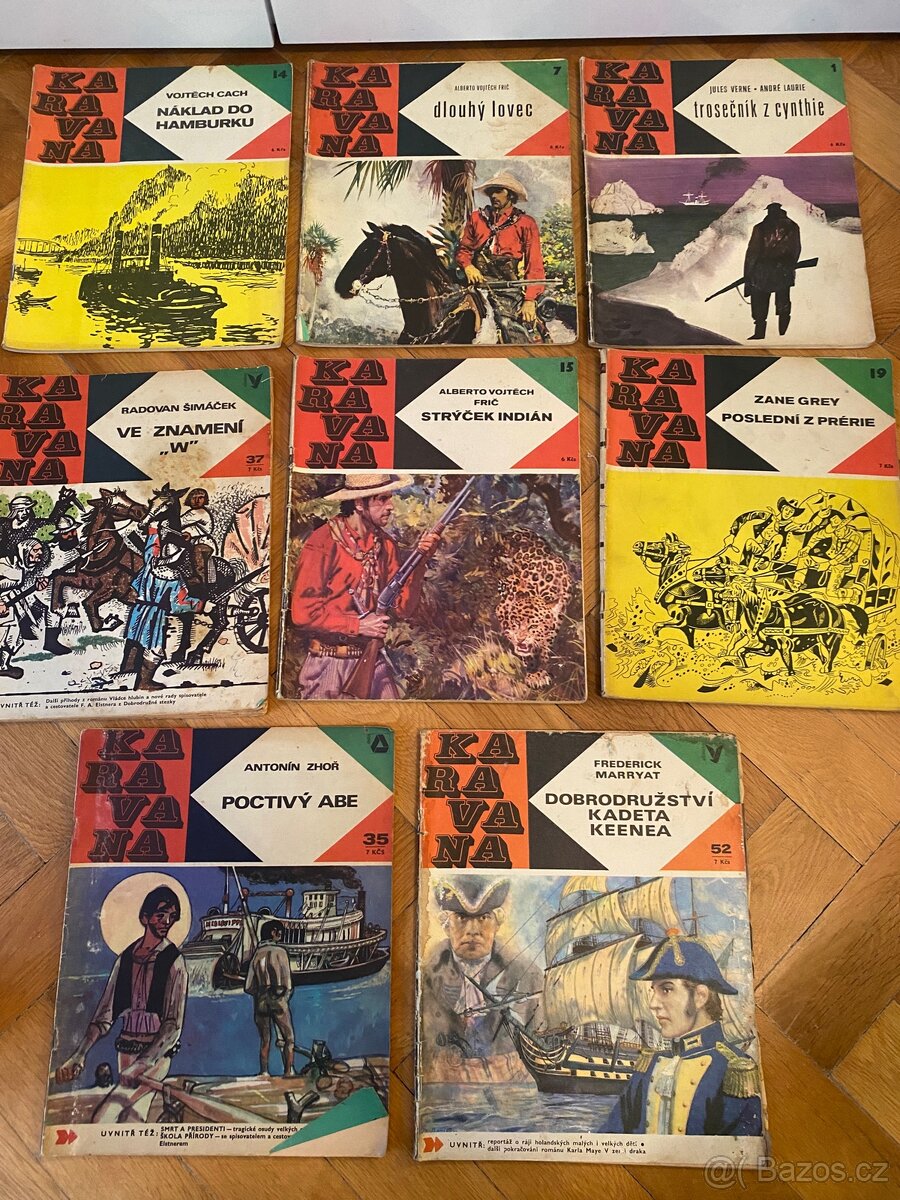 ČASOPISY KARAVANA 60. LÉTA 8 kusů