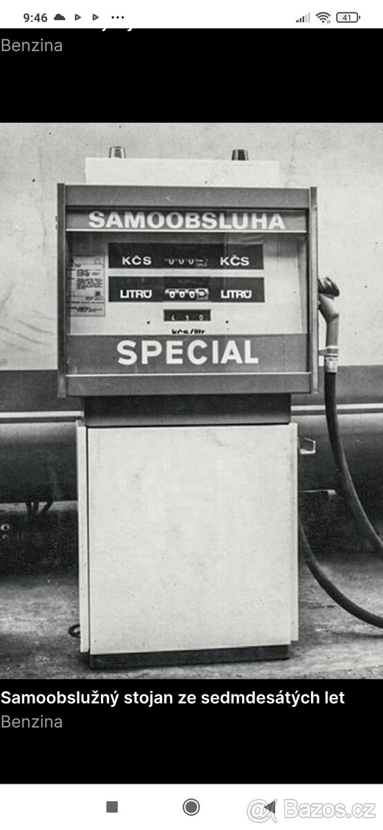 Benzinová pumpa stojan