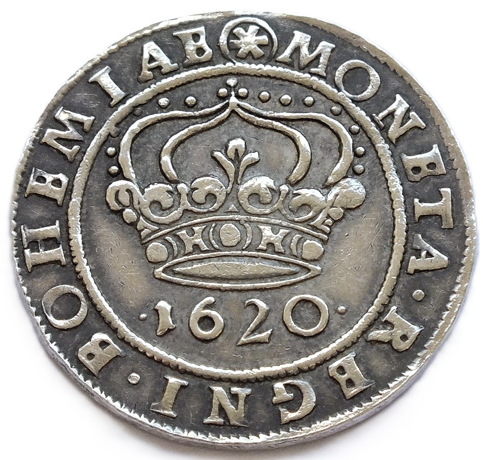 Čechy, evangelické stavy, 24-krejcar 1620,přesná novoražba,A