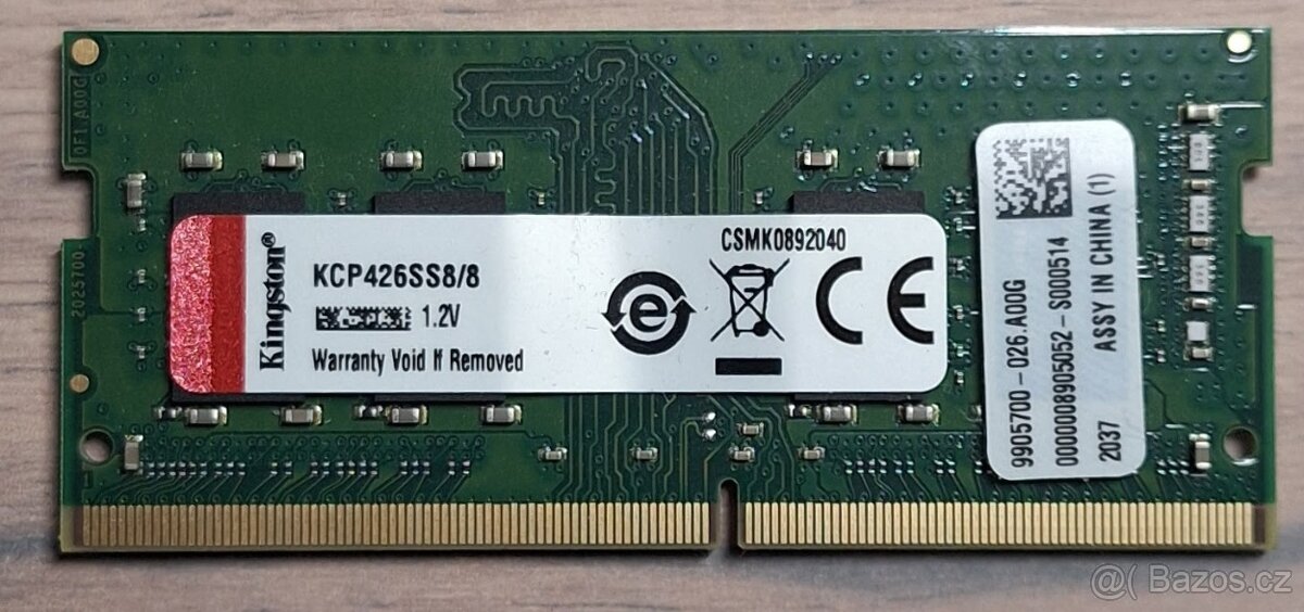 Kingstone KCP426SS8/8 DDR4 SO-DIMM 2666MHz, 8GB