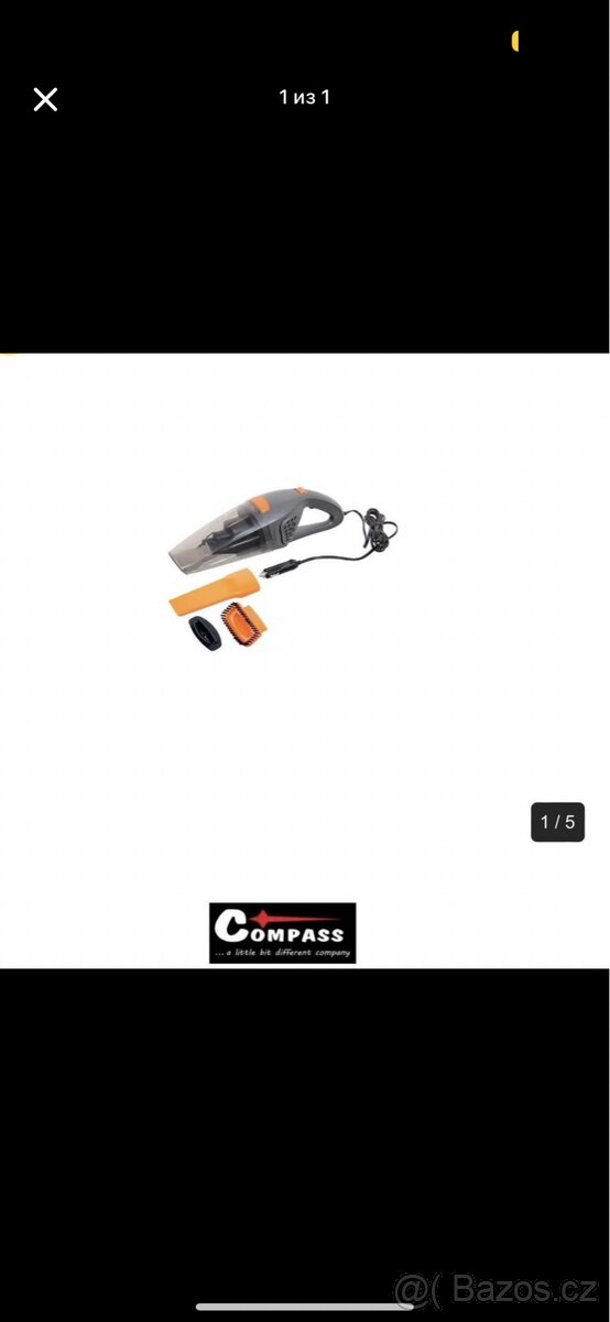 Compass vysavač 12v turbo