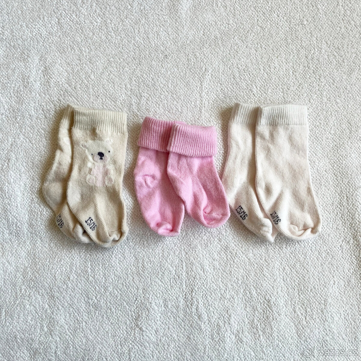 Dívčí ponožky 3 páry vel. 15-16