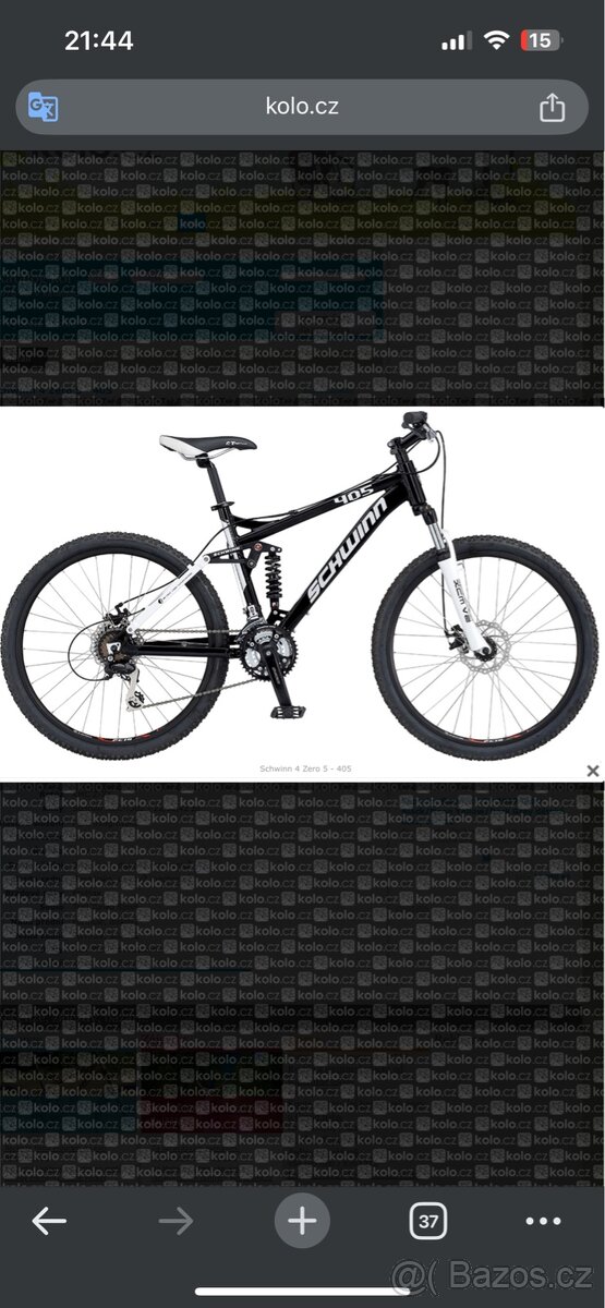 Horske kolo celoodpruzene Schwinn 405