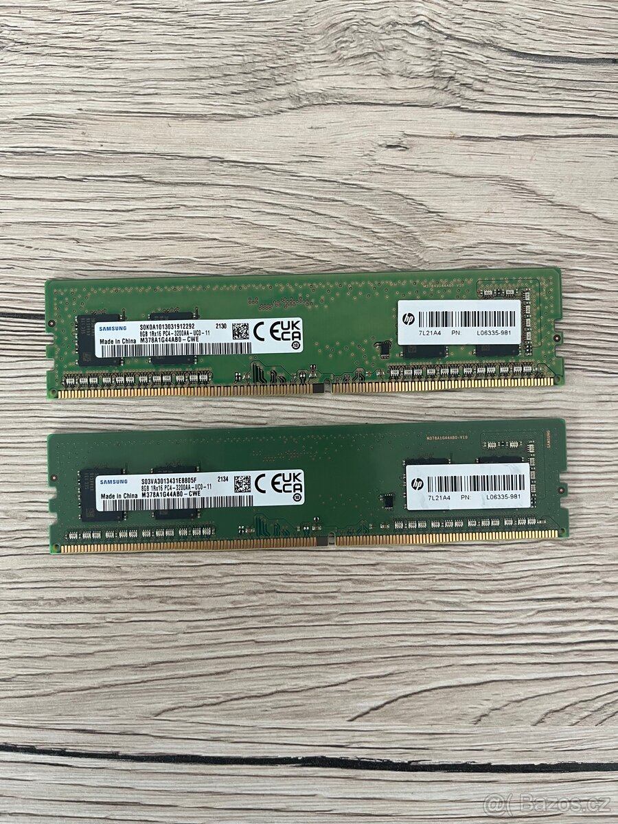 prodám ram 2x8Gb DDR4 a 1x8Gb DDR3