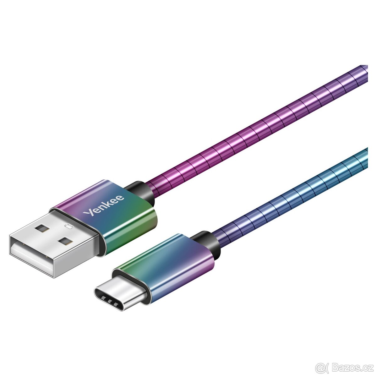 Ocelový synchronizační a nabíjecí USB A – USB C kabel (NOVÝ)