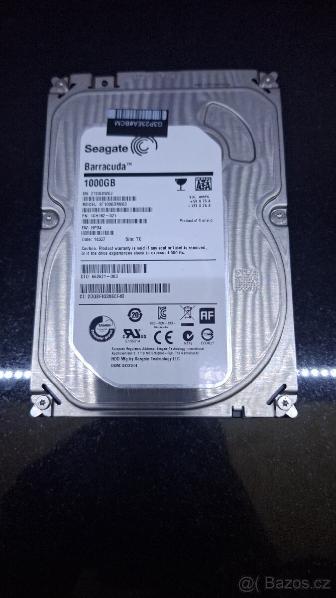 HDD 1TB Seagate Barracuda 3,5 sata 64mb