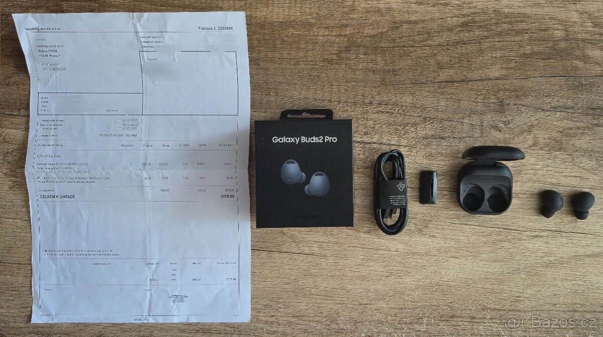 Samsung Galaxy Buds2 Pro grafitová - super stav, záruka
