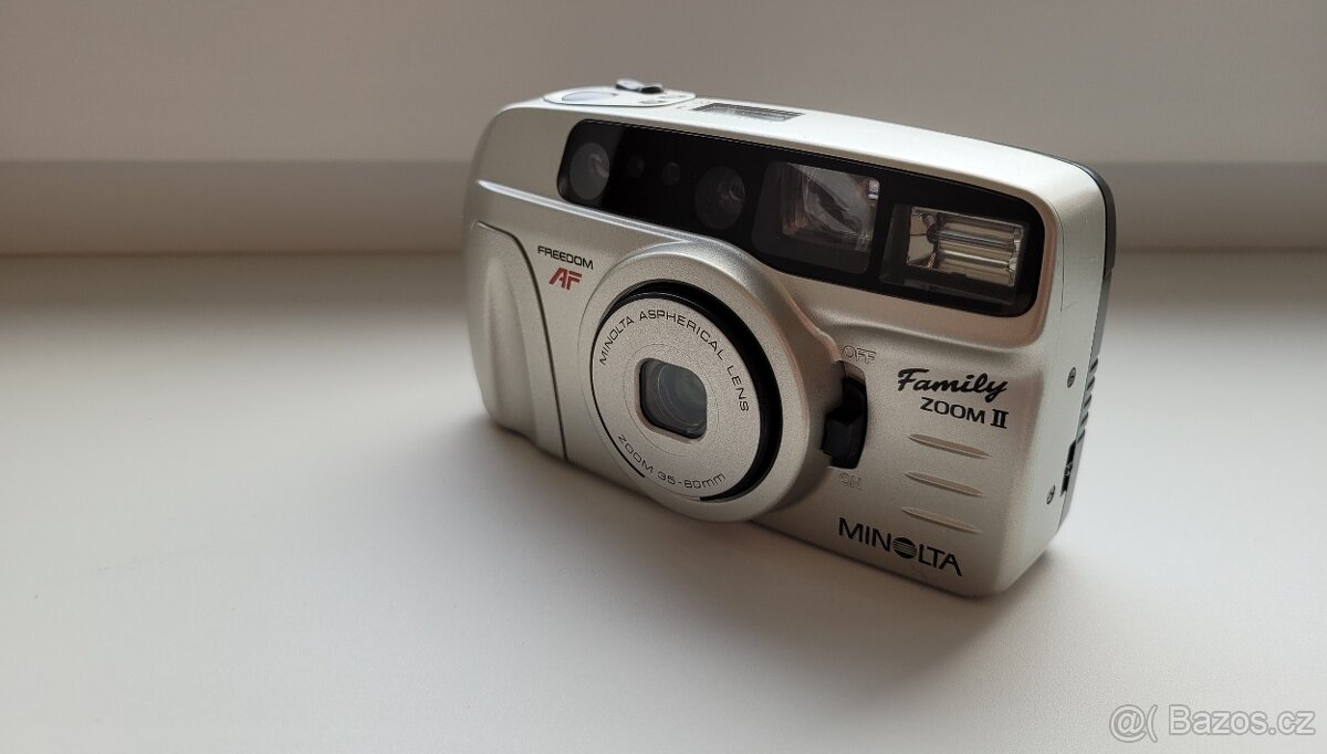 Minolta Family Zoom II, 35-60 mm, baterie, pouzdro