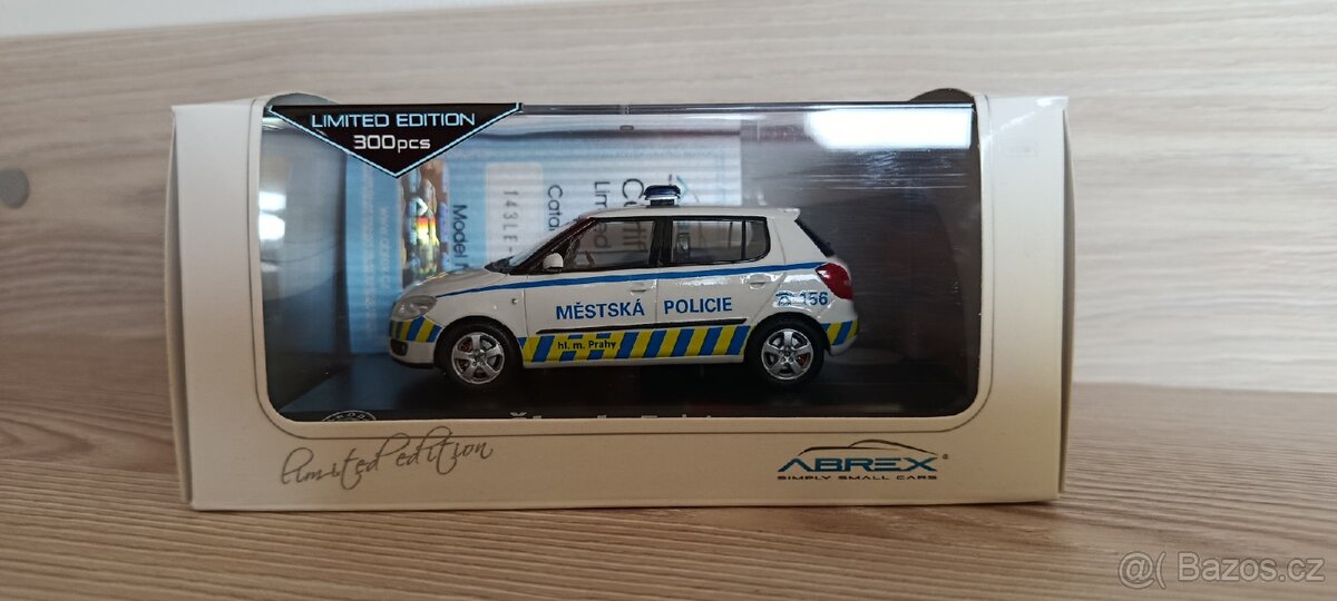 Škoda Fabia II MP Praha Limit 129/300 Abrex 1:43