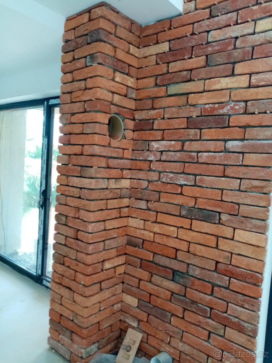 Cihlové obkladové pásky z historických cihly