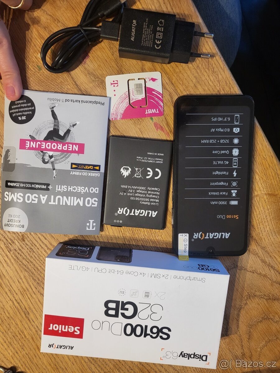 NOVÝ Mobil Aligator S6600 Senior Duo 8 GB/64 GB BIG LAUNCHER