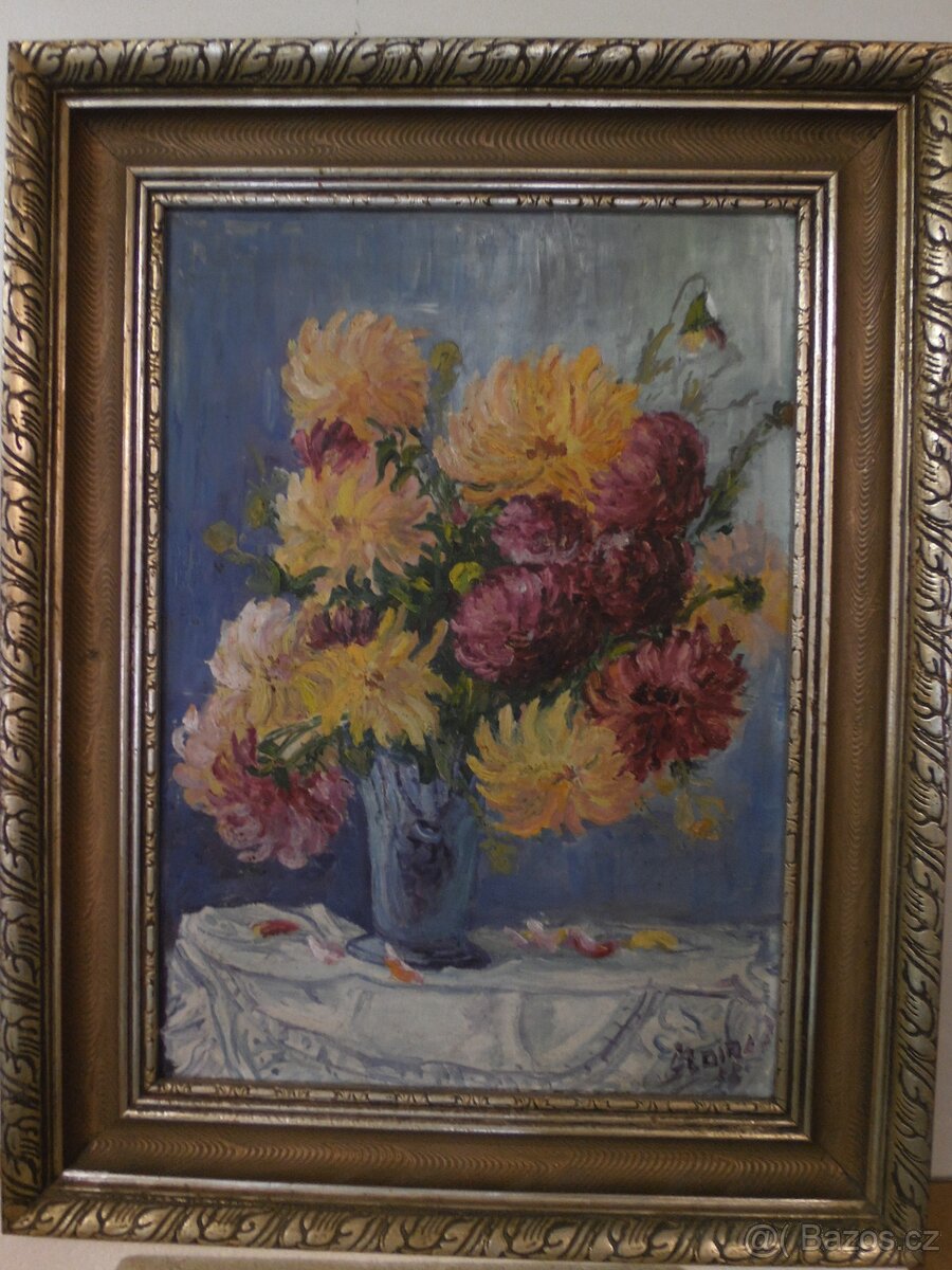 Obraz zátiší Chryzantémy,