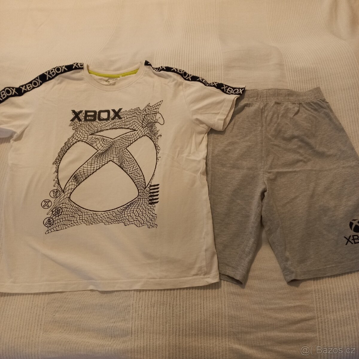 Pyžamo Next vel. 152 Xbox bílo šedé
