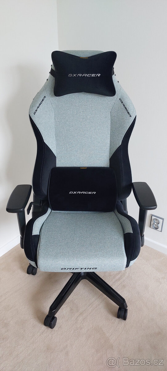 Herní židle DXRacer DRIFTING šedo-černá, látková
