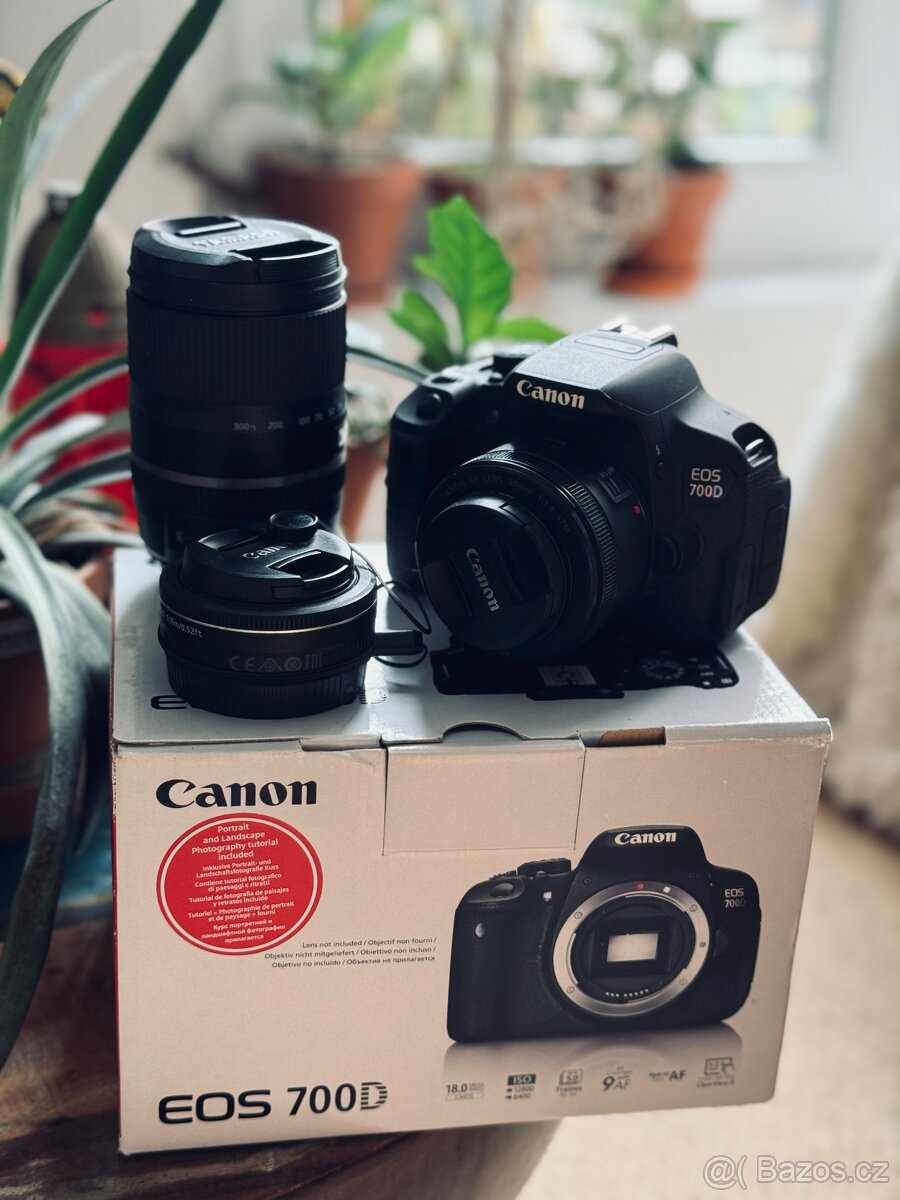 Canon EOS 700D + objektivy a příslušenství – skvělý stav