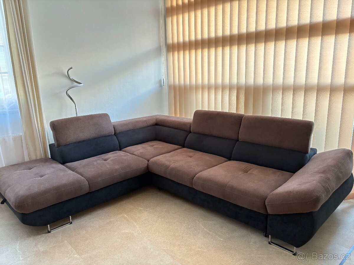 Rohová sedací spuprava