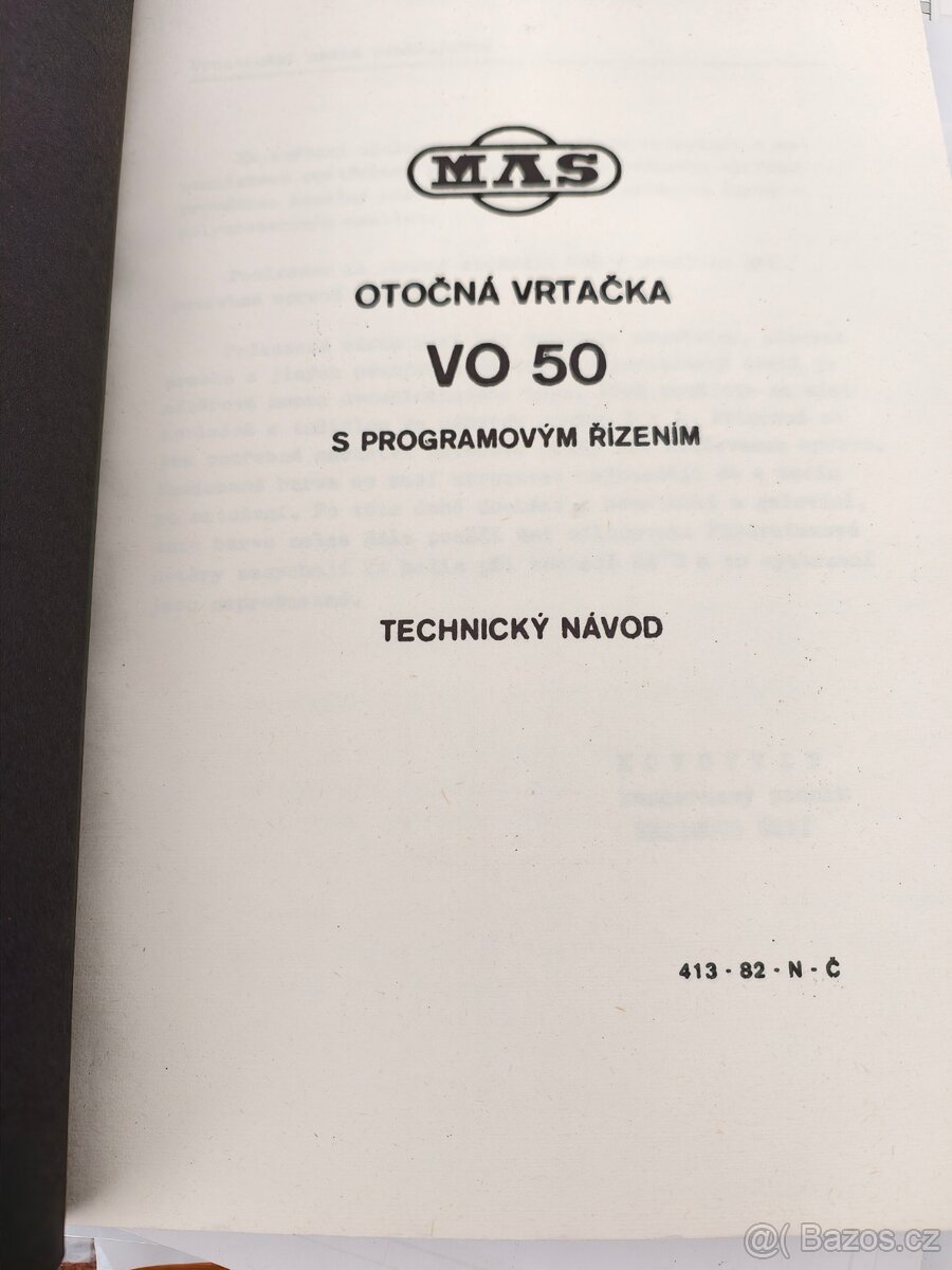 Dokumentace VO50 Kovosvit MAS