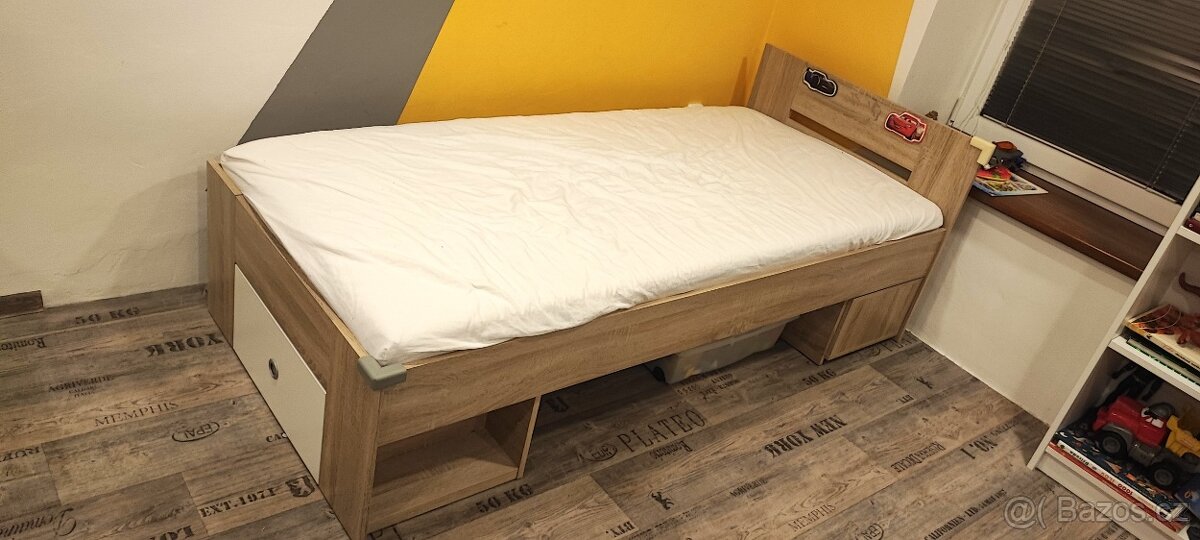 Postel 90x200 + Rošt