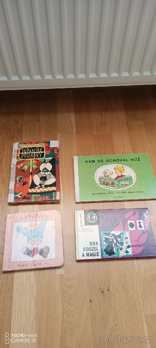 Retro dětské knížky komplet 4ks