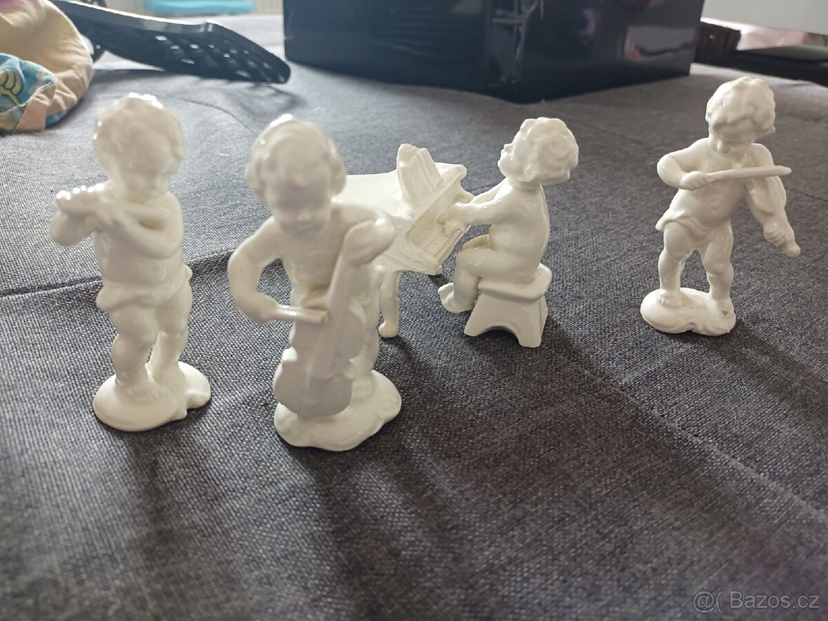 Porcelánové sošky hudebníků RAKOUSKO
