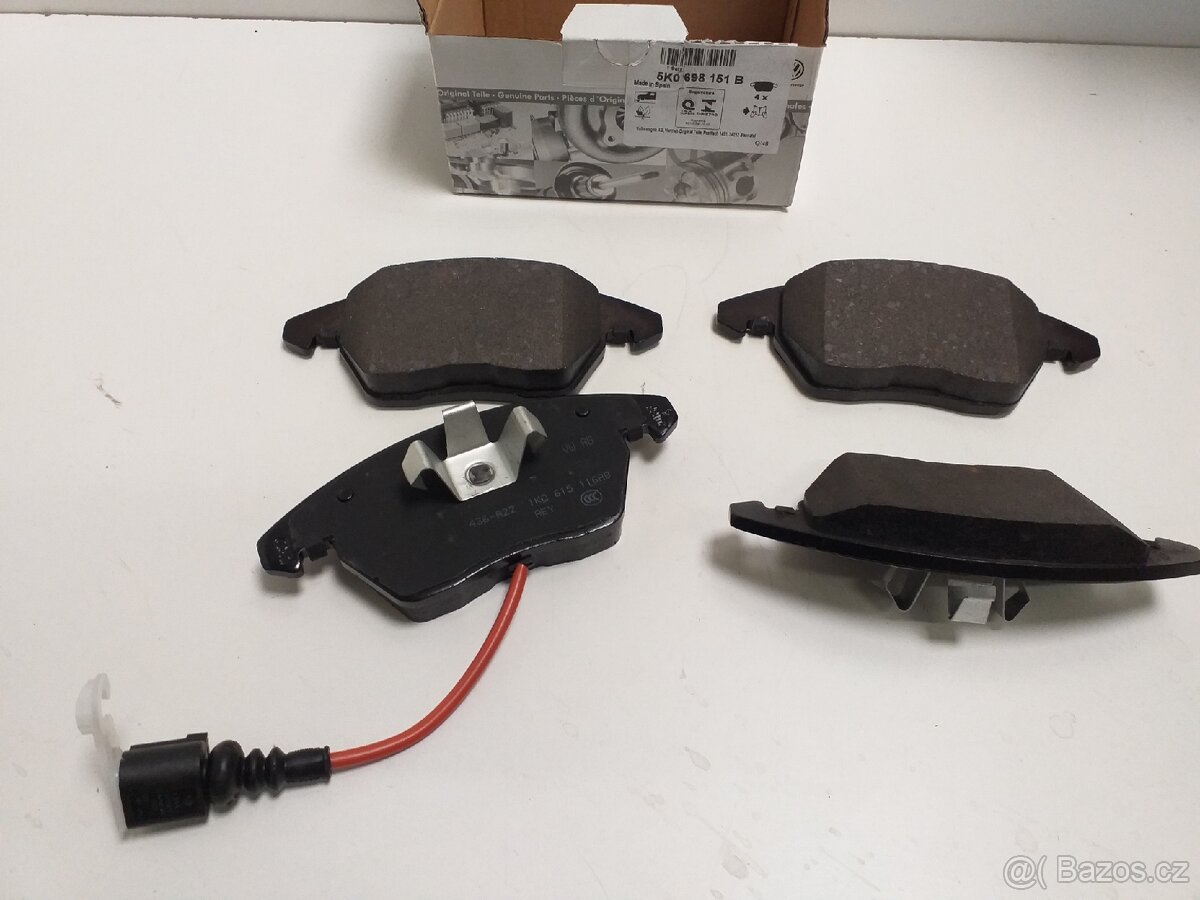 Přední brzdové destičky 5K0698151B Škoda VW Audi