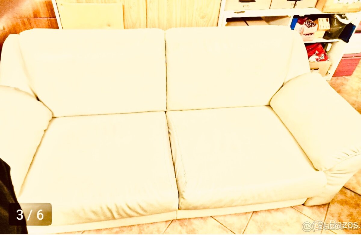 Kožená sedačka 200x90