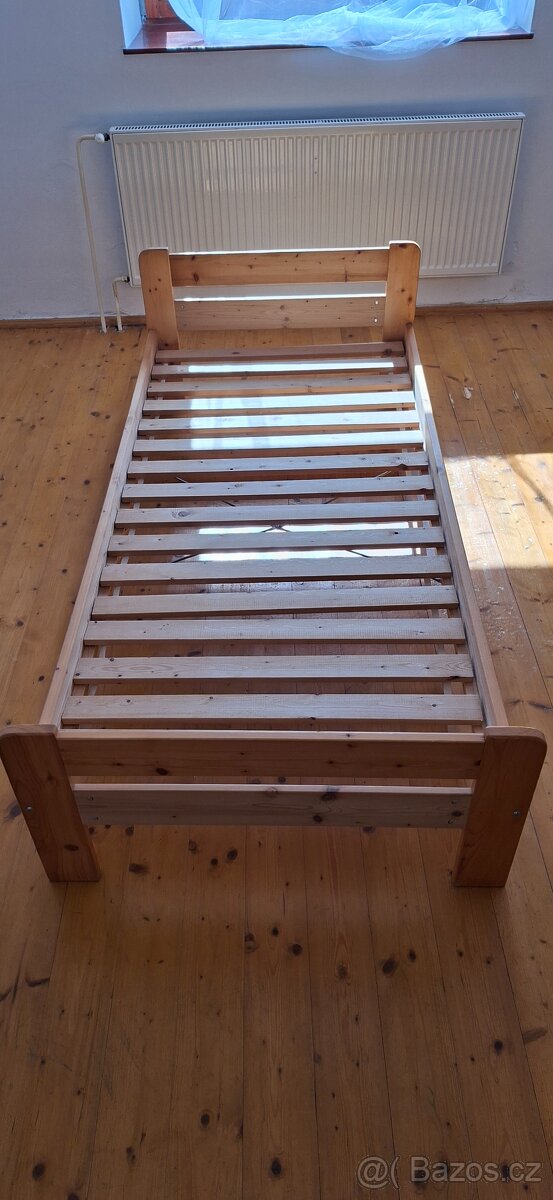 Postel masiv 90x200