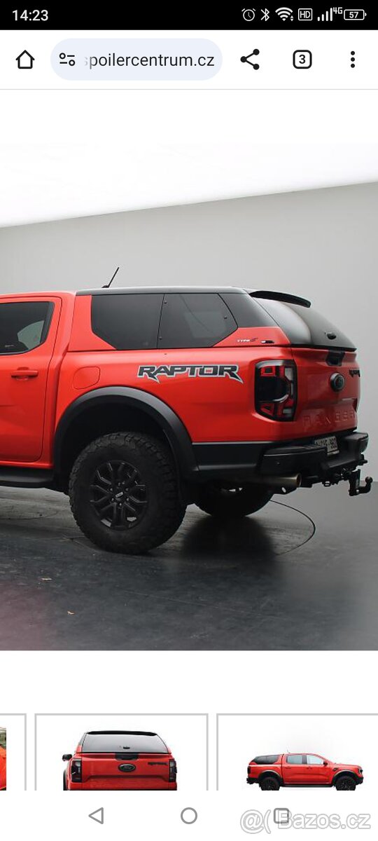 Hardtop Ford Ranger od r.v.2022 aj na Raptor