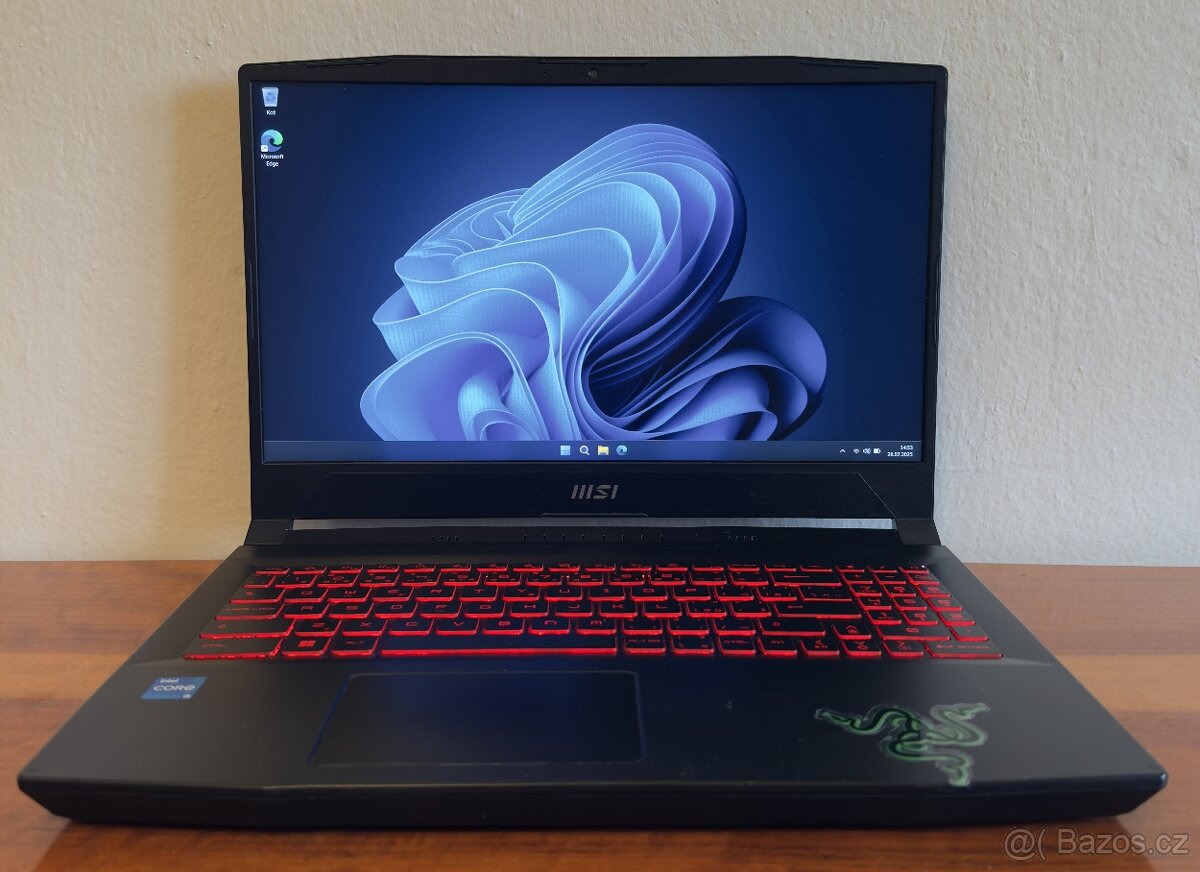 MSI KATANA G66 - i5, 16GB RAM, RTX 3060 6GB, ZÁRUKA