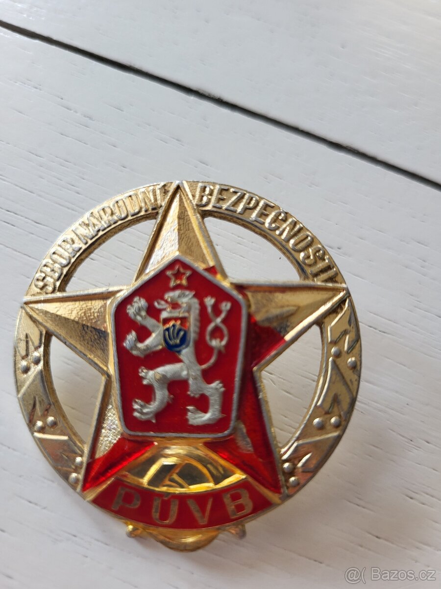 ODZNAK SNB- SBOR NÁRODNÍ BEZPEČNOSTI