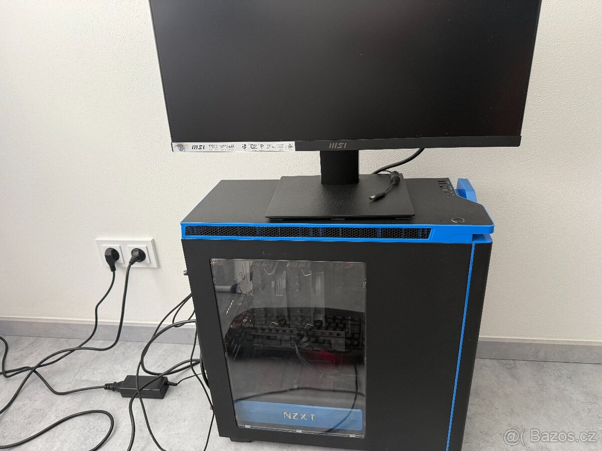 Herní / pracovní PC + monitor MSI – i7-7700K, GTX 970, 16 GB