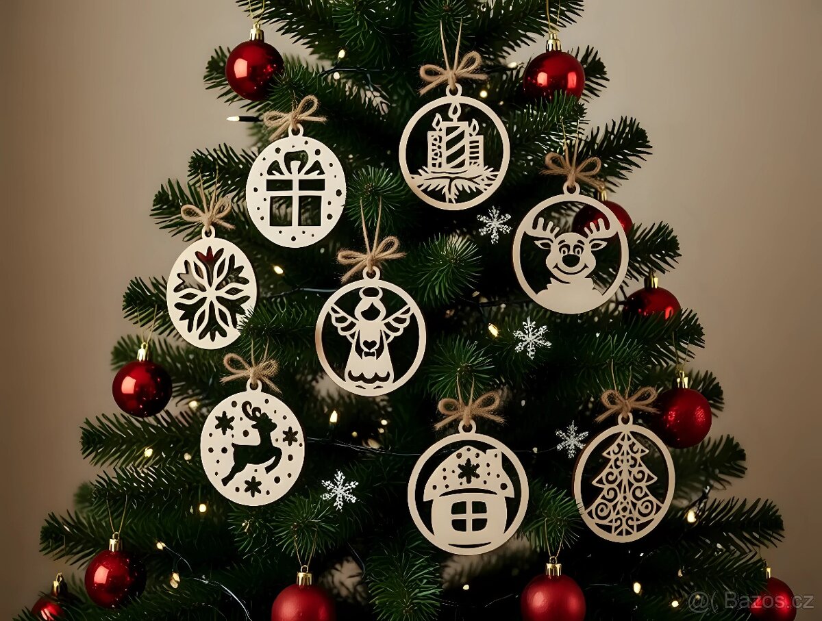Dřevěné vánoční ozdoby
