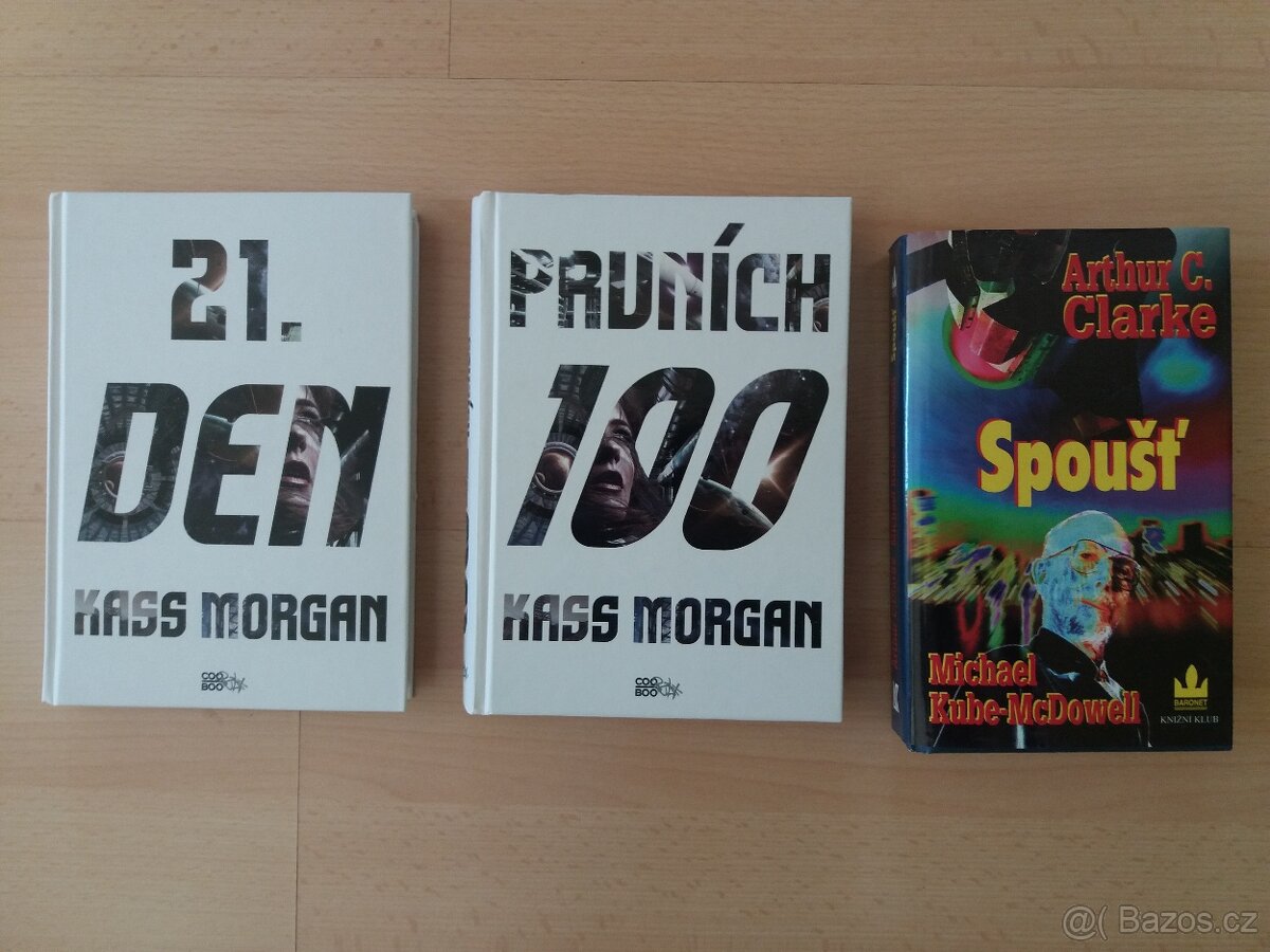 Knihy 3x Sci-fi - Clarke, Morgan