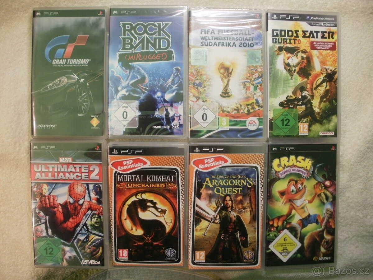 Hry na Playstation Portable - PSP - Použité - Ceny v textu