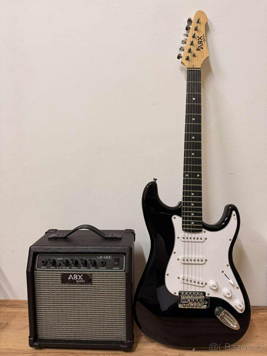 elektrická kytara ABX Guitars+KOMBO