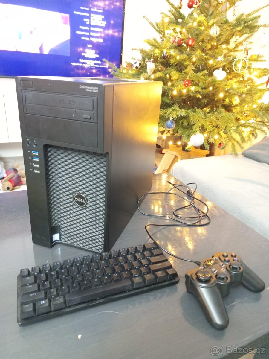 Herní PC DELL + herní klávesnice + ovladač