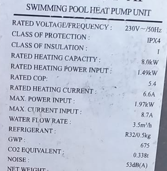 Tepelné čerpadlo 8 kW