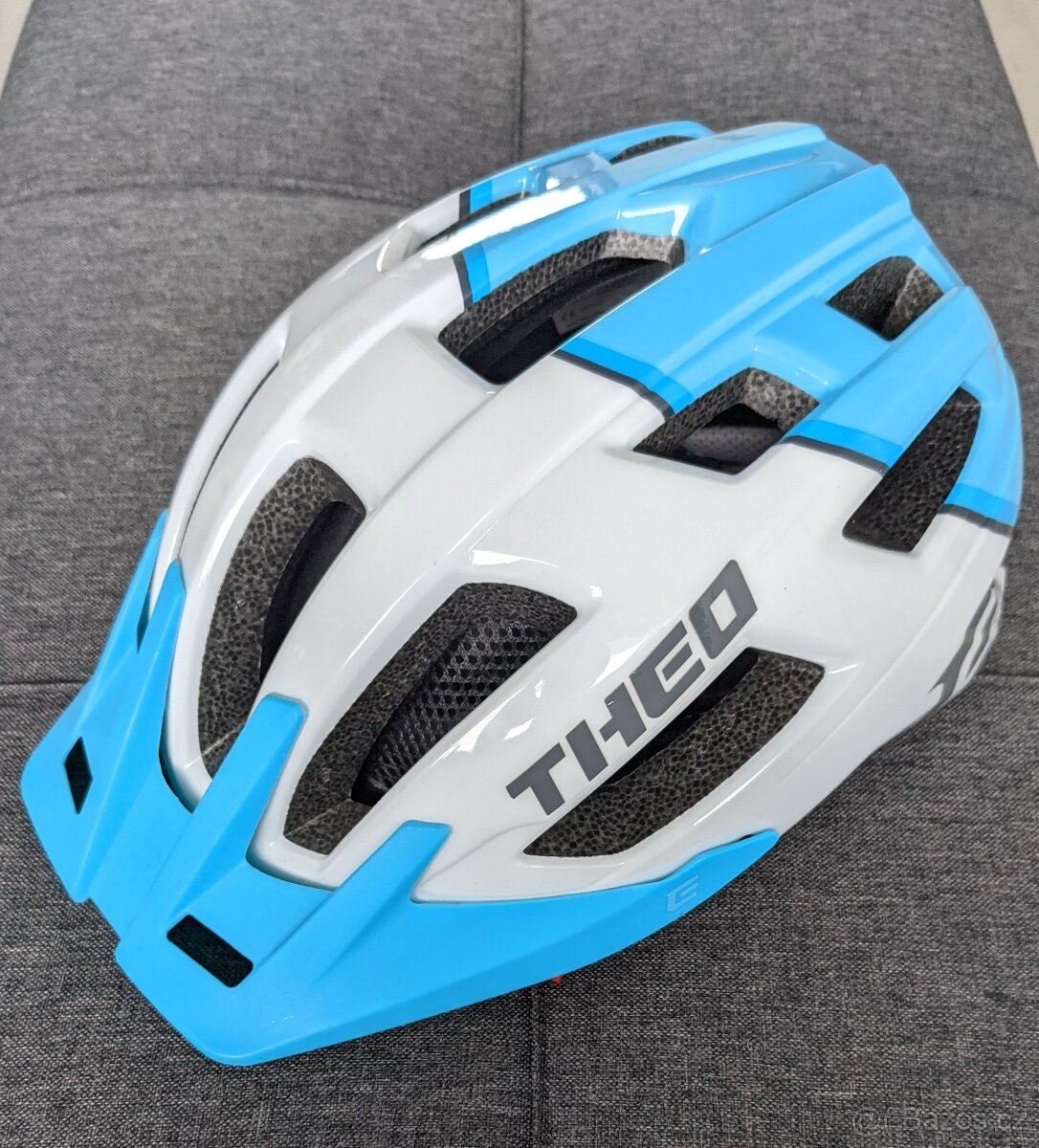 Cyklo helma EXTEND Theo White-Sky Blue velk. S/M 55-58cm