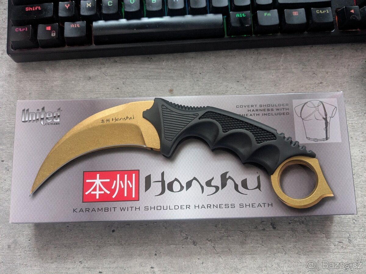 Karambit Honshu Zlatý