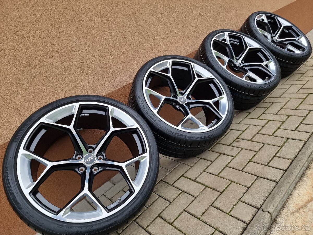 22″ 5×112 AUDI RS6 / RS7 PERFORMANCE BLACK / DIAMOND TURNED