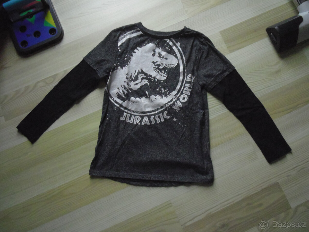 Triko dl. rukáv Jurassic World vel. 10-11 let