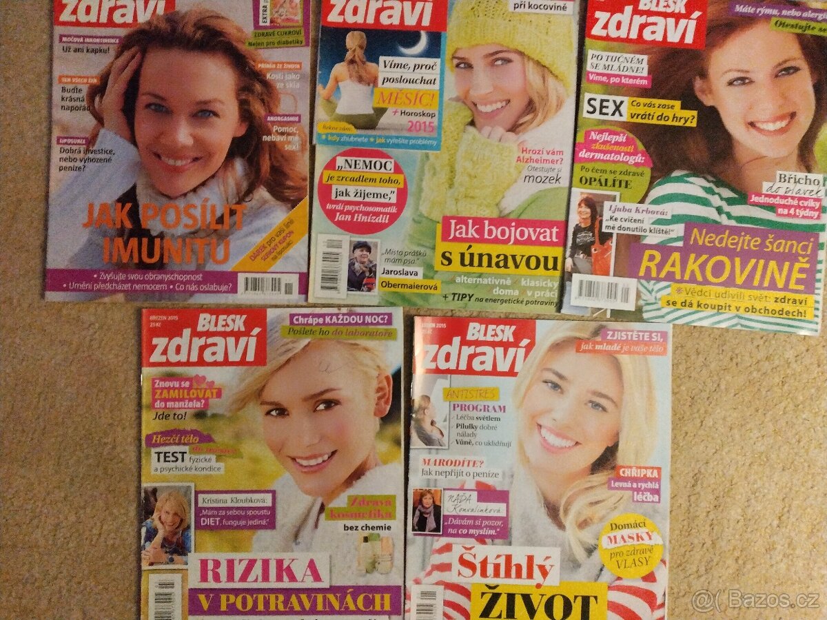 Prodám časopisy o dietě, zdraví, psychologii