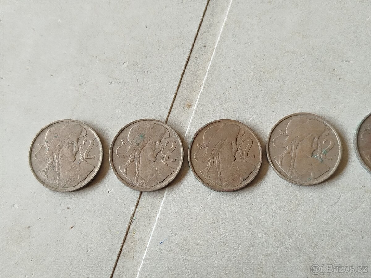 Mince 2 koruna 1947,1948
