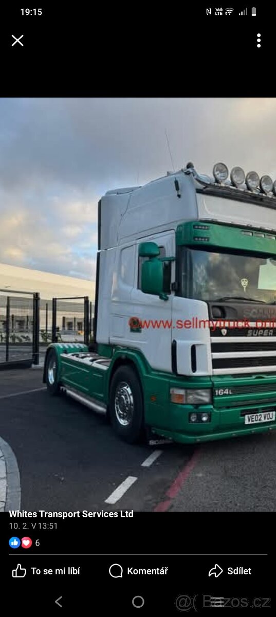 Scania 164 vyklápěcí schody