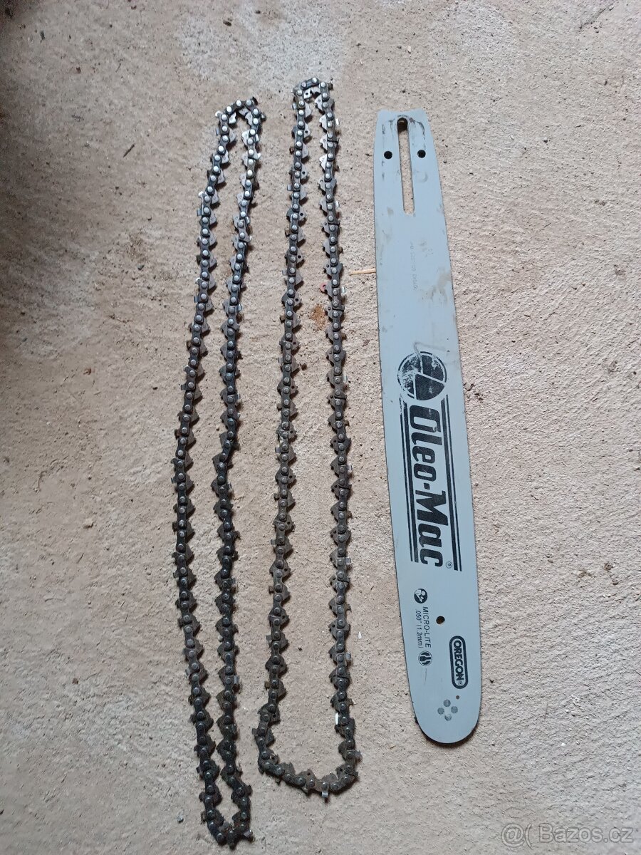 Lišta + řetěz