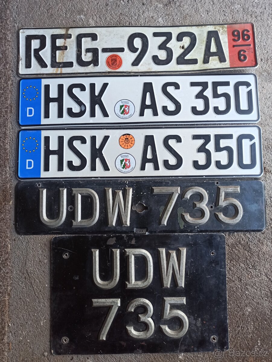 Stará SPZ, značka, staré registrační značky