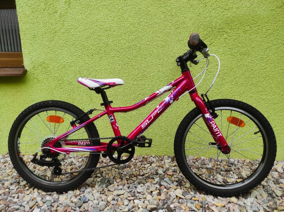 Značkové dětské kolo Superior 20 "(fialová/růžová)#