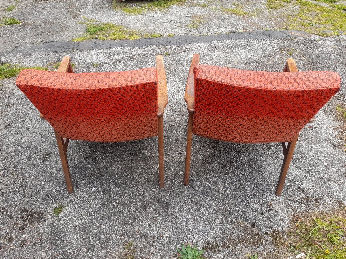 Retro křesla 2 kusy