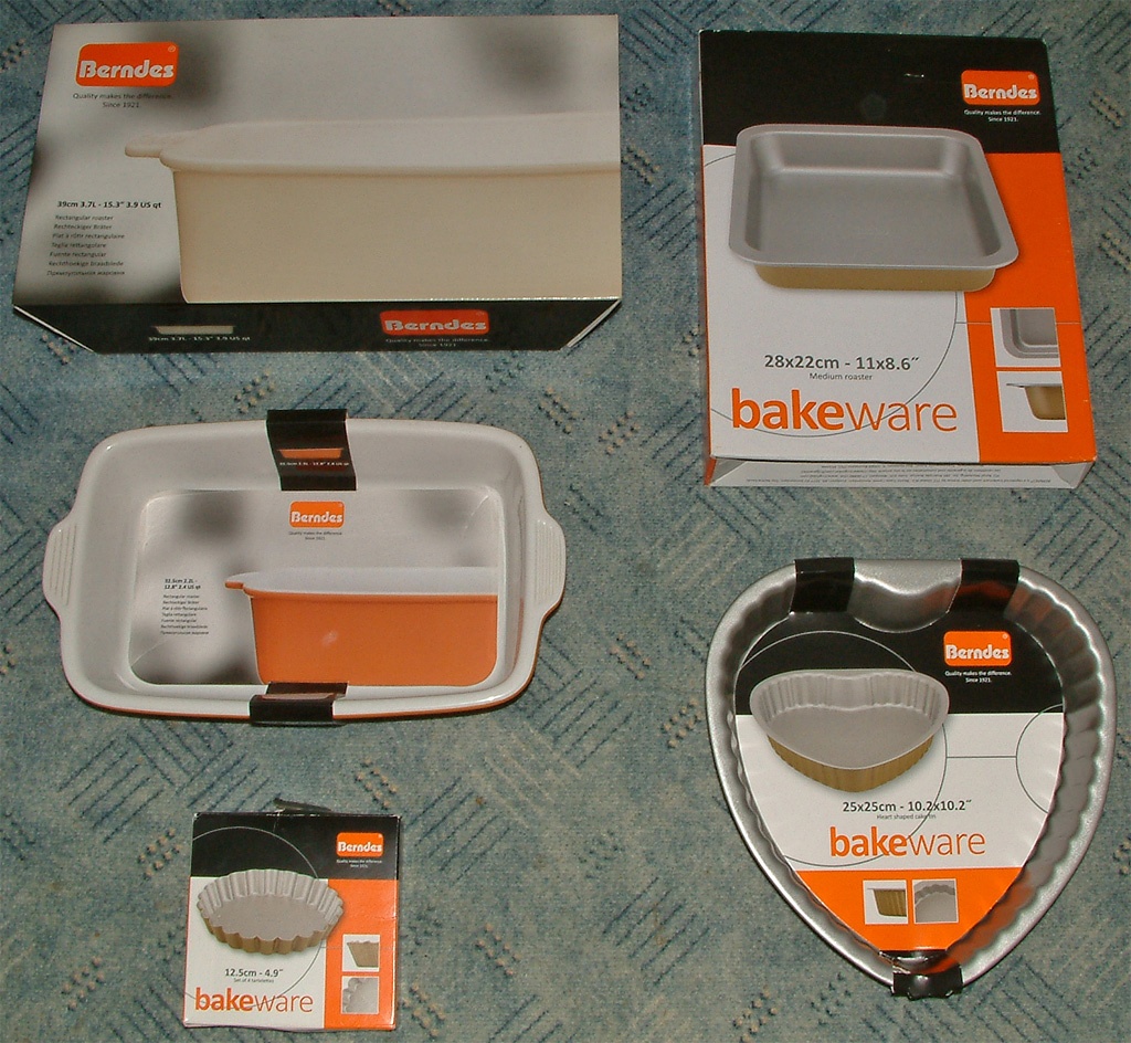 Berndes - zapékací mísy, formy, pekáč - nové, zabalené