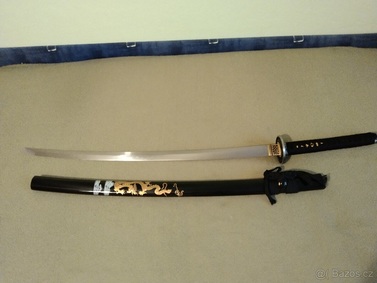 Katana Arare čepel z uhlíkové oceli T-10